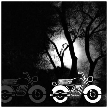 Moon & Motorcycle, by virtualDavis